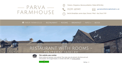 Desktop Screenshot of parvafarmhouse.co.uk