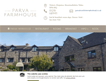 Tablet Screenshot of parvafarmhouse.co.uk